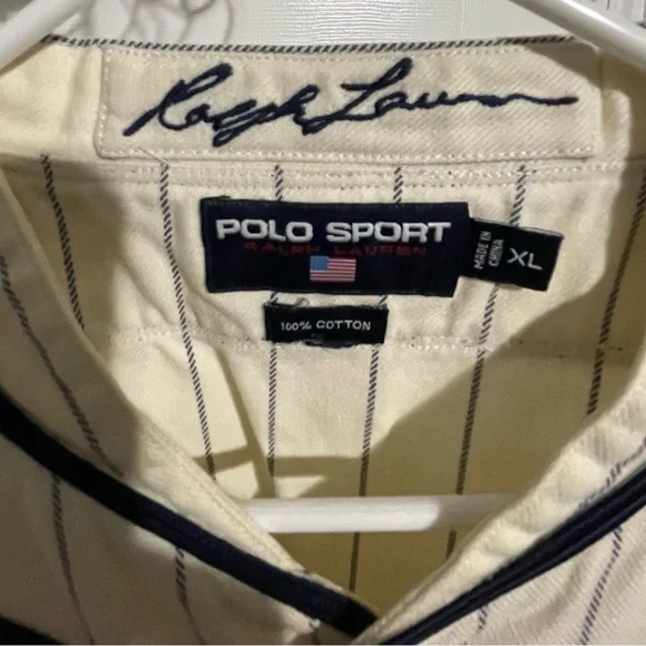 Vintage Ralph Lauren Polo Sport Authentic Baseball Jersey - Picture 3 of 8